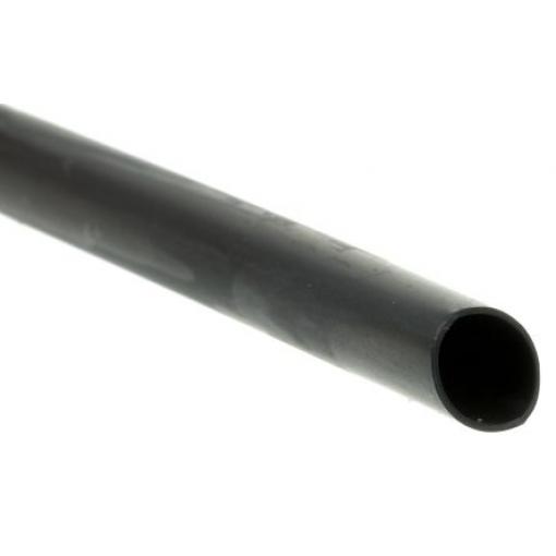 RS PRO Teplem smrštitelné bužírky průměr 6.4 mm Černá smršťovací poměr 2:1 Polyolefin 1.2m