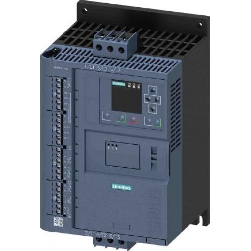 Siemens Spouštěč motoru, rozsah: 3RW55 7.5 kW 13A 600V ac IP00