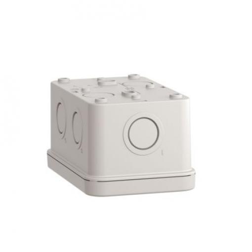 Pouzdro regulační stanice, řada: Harmony, průměr výřezu: 22 mm Světle šedá ABS Schneider Electric, počet výřezů: 3