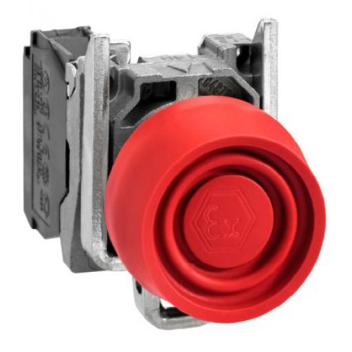 Schneider Electric Tlačítkový spínač, řada: Harmony IP66, IP67, IP69, IP69K 1 NC Průchozí otvor 22 mm Červená