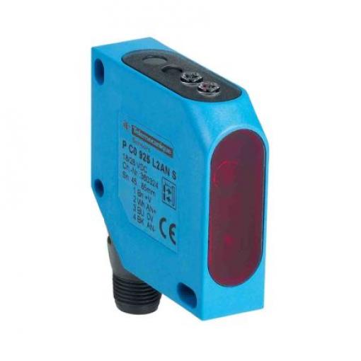 Telemecanique Sensors Fotoelektrický snímač, řada: XUY Kompaktní 4kolíkový konektor samec M12, výstup: 0 až 10 V Difuzní