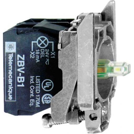 Schneider Electric Blok světel, řada: Harmony Blok světel 1 CO 120V Šroubová svorka barva Bílá LED