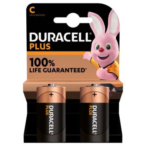 Baterie C Duracell Plus Power 1.5 V Alkalické LR14 Duracell
