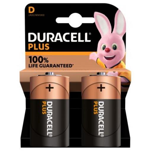 Baterie D Duracell Plus Power 1.5 V Alkalické LR20 Duracell