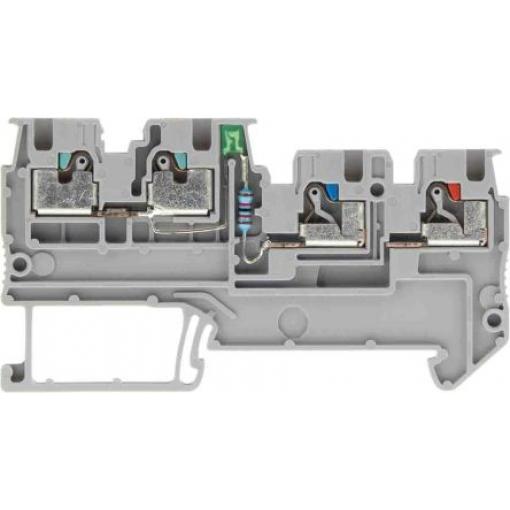 Siemens Svorkovnice pro montáž na lištu DIN 8WH6003-0FE00, řada: 8WH, 250 V Šedá 1.5 mm² 3 zásuvný modul