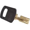 Brady Visací zámek Klíč Odolnost vůči povětrnostním vlivům, Nylon, Plastové Obojí 4.72 mm třmen, Černá 1.25 mm