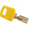 Brady Visací zámek Klíč Stejné klíčování Odolnost vůči povětrnostním vlivům, Plastové, Nylon Obojí 6.35 mm třmen, Žlutá