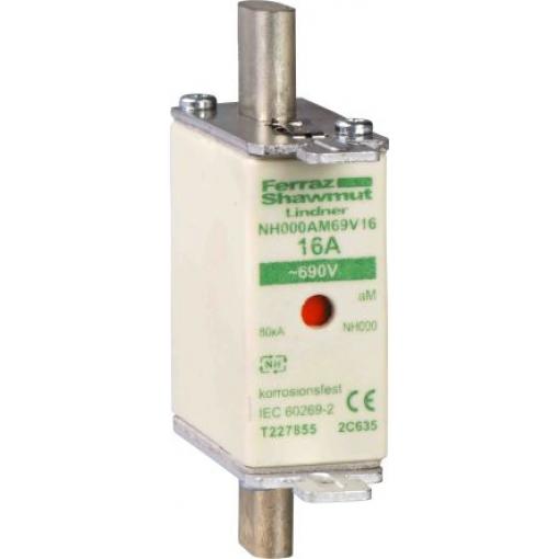Pojistka s centrovanými vývody 200A NH1 aM Schneider Electric 690V ac