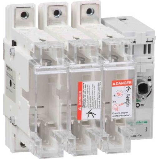 Schneider Electric Pojistka odpojovač spínače, řada: TeSyS GS 3pólový Zapouzdřený 125 A 100 A velikost pojistky 00