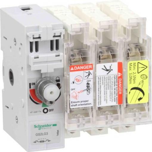 Schneider Electric Pojistka odpojovač spínače, řada: TeSyS GS 3pólový Zapouzdřený 160 A velikost pojistky 0