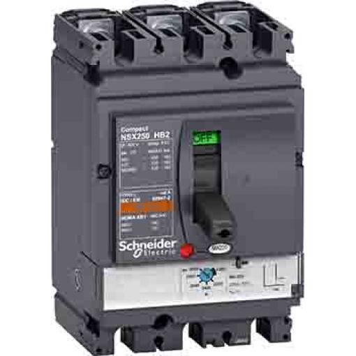 Schneider Electric Jistič s lisovaným pouzdrem, rozsah: NSX HB2 3pólový 100 A vypínací výkon 100 kA, rozsah: ComPact