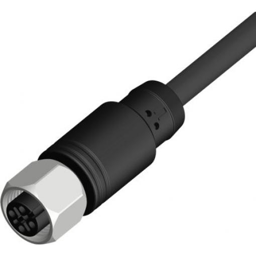 Kabel ovladače snímače, A: Vnitřní, A: Rovný 4, B: Volný konec, B: Neuzavřený, 250V, IP67, řada: CBF12 RS PRO 5 m