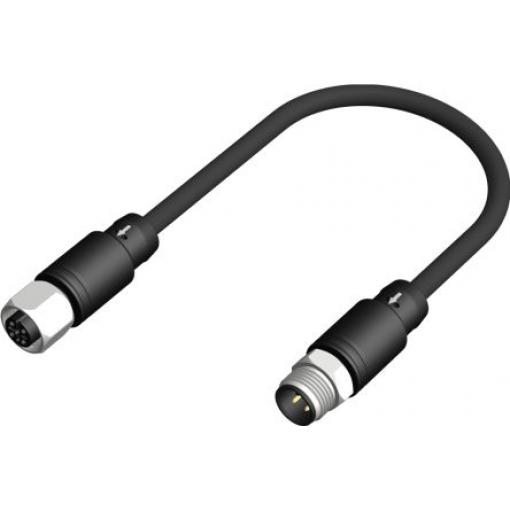 Kabel ovladače snímače, A: Vnitřní, A: Rovný 4, B: Přímý, B: Vnější, 250V 4, IP67, řada: CDF12 RS PRO 5 m