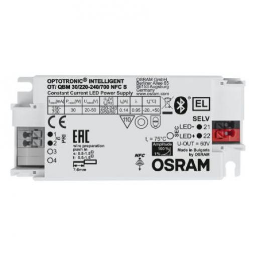LED ovladač, řada: OTI DALI OTi-QBM-30/220-240/700-NFC-S 300 V 700 mA 30 W ztlumování: 1 až 100 % IP20 Osram