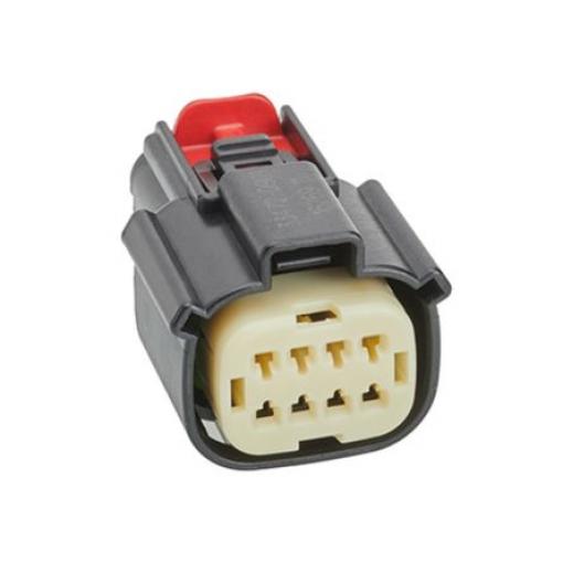 Ochranný kryt konektoru, řada: 33472, počet kontaktů: 8, Nylon, Černá Molex