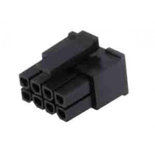 Ochranný kryt konektoru, řada: 43025, počet kontaktů: 8, Nylon, Černá Molex