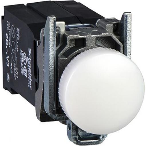 Schneider Electric Kontrolka, řada: Harmony Zapuštěná montáž Žárovka Bílá, průměr výřezu: 22 mm IP69K, IP66, IP67, IP69