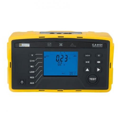 Chauvin Arnoux Tester elektroinstalace, číslo modelu: CA 6131 Typ A, St. 500V Měření rezistance zemnění, typ rozhraní: