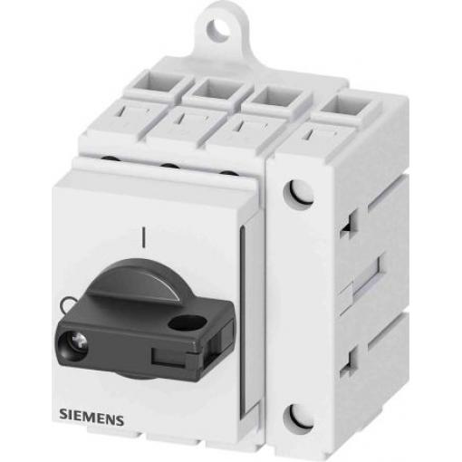 Siemens Oddělovací (hlavní) vypínač, rozsah: 3LD 4pólový Lišta DIN IP40 63 A 22 kW