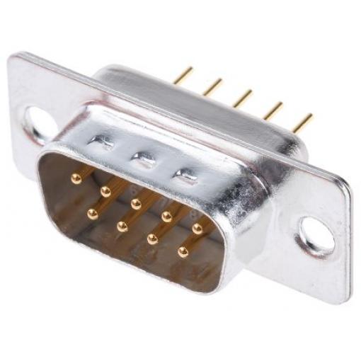 Cinch Konektor D-Sub, řada: FD, počet kontaktů: 9, orientace těla: Rovný 2.76 mm, Průchozí otvor Vnější, 200.0 V, D