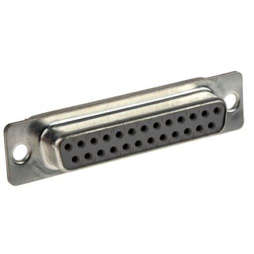 Cinch Konektor D-Sub, řada: FD, počet kontaktů: 25, orientace těla: Rovný 2.76 mm, Průchozí otvor Vnitřní, 200.0 V, D
