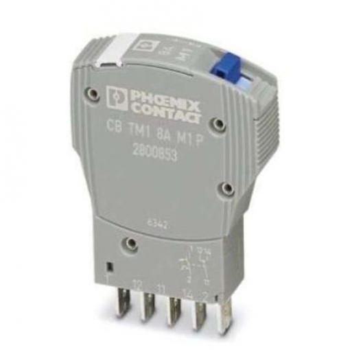 Tepelná pojistka 8 A 1pólový CB Phoenix Contact Thermomagnetic Device Circuit Breaker Zaklapávací montáž