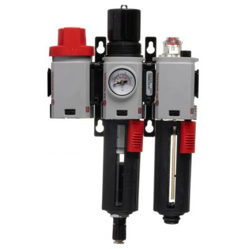 Lubrikátor regulátoru filtru, řada: Excelon Plus, přípojka portu: 3/8 in G Automatické odvod velikost filtrace 40 μm