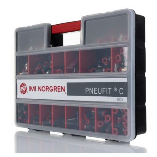Norgren Sada pro údržbu pneumatických armatur NE/11152, obsah sady: 4mm &amp, 6mm rovné konektory, kolena, zástrčky,