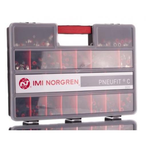 Norgren Sada pro údržbu pneumatických armatur NE/11154, obsah sady: 6mm &amp, 8mm rovné konektory, kolena, zástrčky,