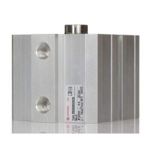 Pneumatický kompaktní válec, řada: RM/92000/M Dvojčinný RM/92063/M/25, vývrt: 63 mm Norgren, délka: 25 mm