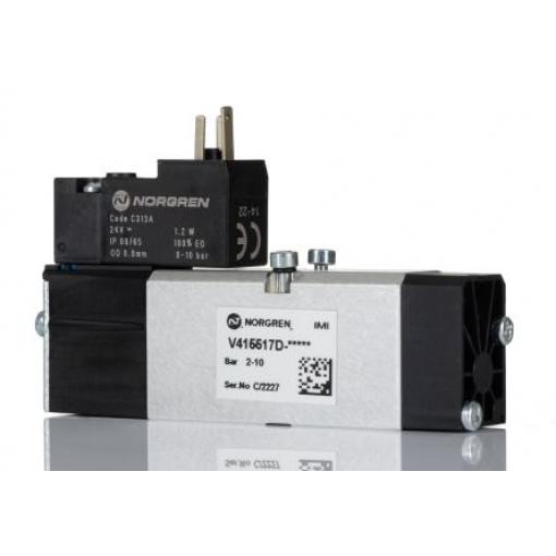 Elektromagnetický řídicí ventil, řada: V41 Elektromagnetický/pružina, max. průtok: 650 L/min Norgren