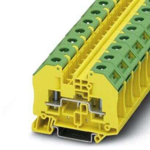 Phoenix Contact Svorkovnice pro montáž na lištu DIN 3049424, řada: RT 5-PE, 1 kV Žlutá, Zelená 0.1 to 6 mm² 1 Šroub