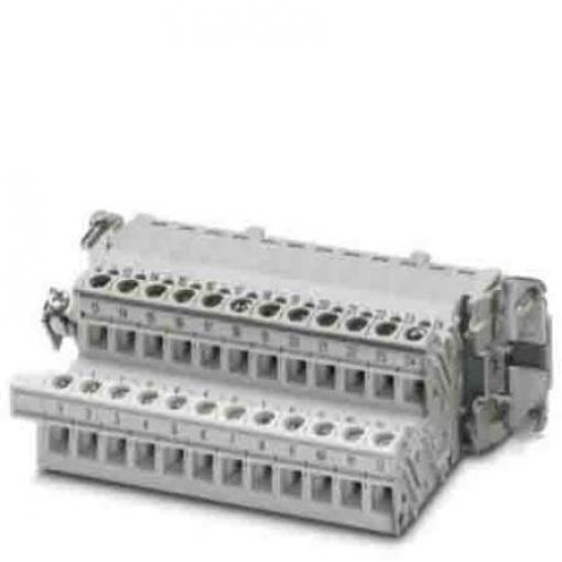 Phoenix Contact Adaptér napájení, řada: B24, počet kontaktů: 24 16A Vnitřní, počet řad: 2, orientace těla: Rovný, Montáž