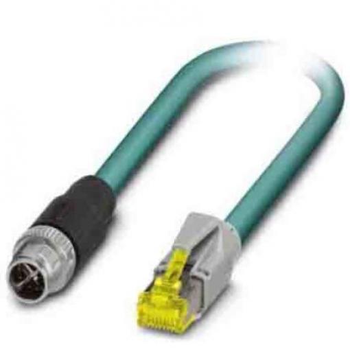 Phoenix Contact Cat6a Ethernetové kabely, Modrá, Polyuretan, 48V ac 1 m 2, typ pláště: Stíněné