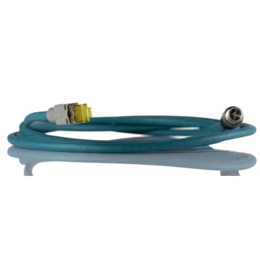 Phoenix Contact Cat6a Ethernetové kabely, řada: NBC, Modrá, Polyetylen, 60V 2 m 2, typ pláště: Stíněné