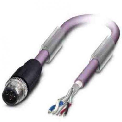 Bus kabel, A: Vnější, A: Rovný 5, B: Volný konec kabelu, 48V, 60 V, IP65, IP67, řada: SAC Phoenix Contact 10 m