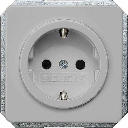 Zásuvka Stříbrná 1cestná Termoplast 16 A Schuko Vnitřní ANSI/ESD, BS EN Siemens