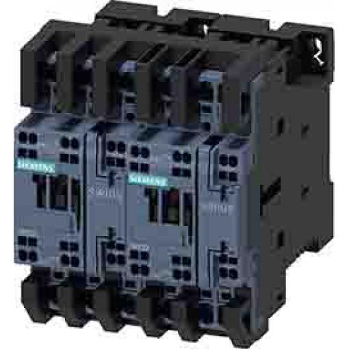 Siemens 2 NO Reverzační stykač napětí ve vinutí 230V ac 3pólový 15 A 32 kW s 3 NO kontakty Reverzační