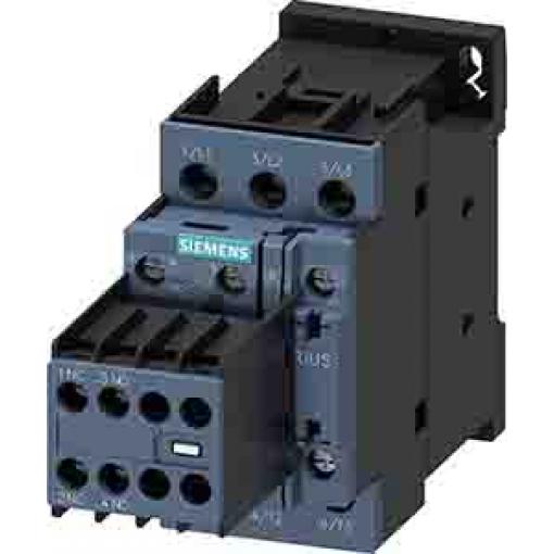 Siemens 2 NO, 2 NC Stykač napětí ve vinutí 110V ac 3pólový 12 A 5.5 kW s 2 NO/2 NC kontakty Řízení motoru