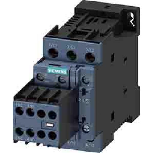 Siemens 2 NO, 2 NC Stykač napětí ve vinutí 48V dc 3pólový 25 A 11 kW s 2 NO/2 NC kontakty