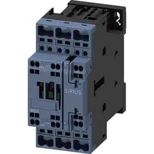 Siemens 1 NO, 1 NC Stykač napětí ve vinutí 110V ac 3pólový 32 A 15 kW s 1 NO/1 NC kontakty Řízení motoru