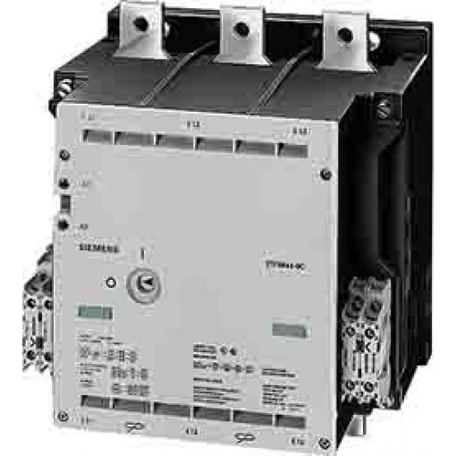 Siemens 4 NO, 4 NC Stykač napětí ve vinutí 132V 3pólový 630 A 335 kW s 4 NO, 4 NC kontakty Řízení motoru