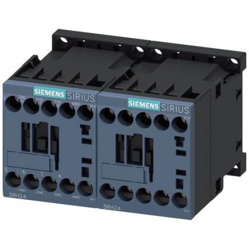 Siemens Relé stykače 3 A s 2 NO/2 NC kontakty 24V dc, rozsah: 3RH2 2 NO, 2 NC