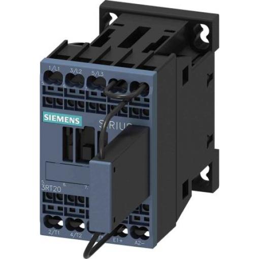 Siemens 1 NC Stykač napětí ve vinutí 110V dc 3pólový 12 A 5.5 kW s 1 NC kontakty Reverzační