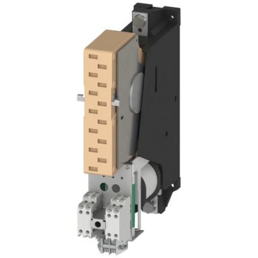 Siemens 4 NO, 4 NC Stykač napětí ve vinutí 220V ac 1pólový 400 A 37 kW s 4 NO, 4 NC kontakty Reverzační