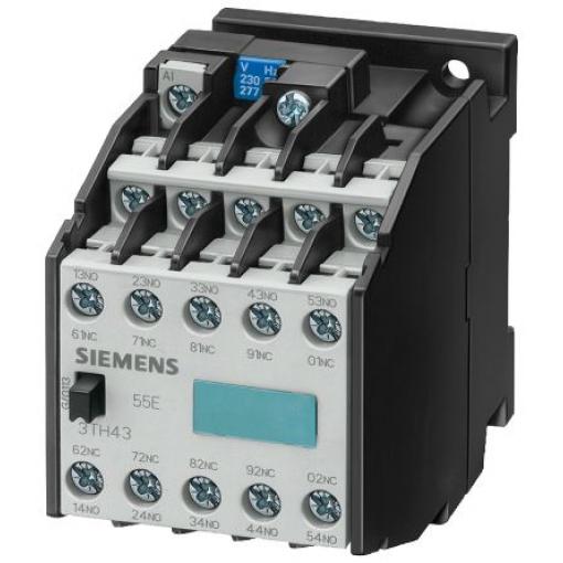 Siemens Relé stykače napětí ve vinutí 230V ac, 277 V ac ±1,0 %pólový 6 A 888V s 10 NO kontakty 888V Reverzační, rozsah: