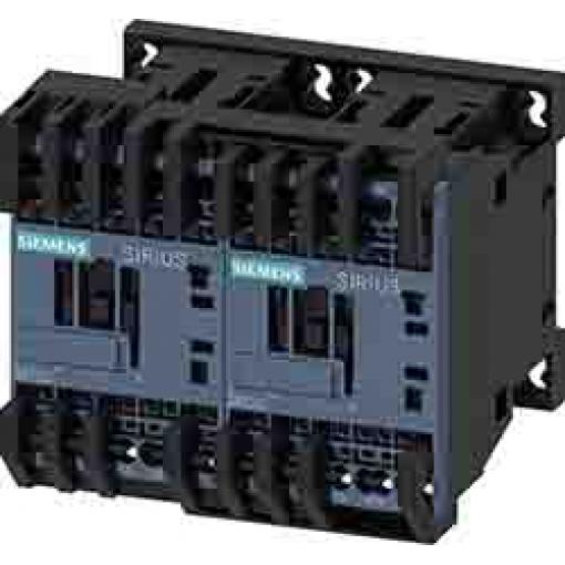 Siemens Reverzační stykač napětí ve vinutí 110V ac 3pólový 7 A 690V 3 kW s 3 NO kontakty 110V ac Řízení motoru,