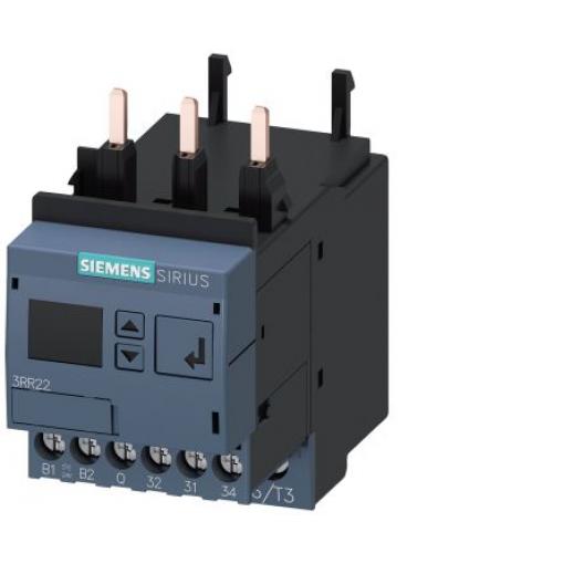 Siemens Monitorovací relé 3, řada: 3RR2 a SPDT kontakty Přímá, 4A - 40A, 24/240 V ac