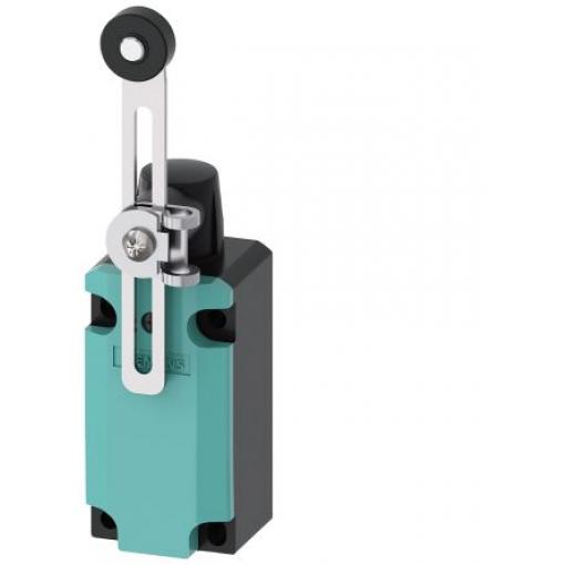 Siemens 3SE5 Nastavitelná páka s válečkem Koncový spínač 1 NO/1 NC IP67, IP66 Kov 400 V ac 4 A