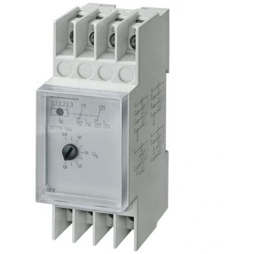 Siemens Monitorovací relé, řada: 5TT3 a DPDT kontakty Šasi, 230 V ac